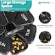 image 3 of Black Weekly Pill Box, Pill Organiser with Weekday Labels