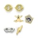 image 10 of Official Harry Potter Stud Earring Set including Time Turners, Chocolate Frogs, and Glasses with Lightning Bolt earrings WE0106