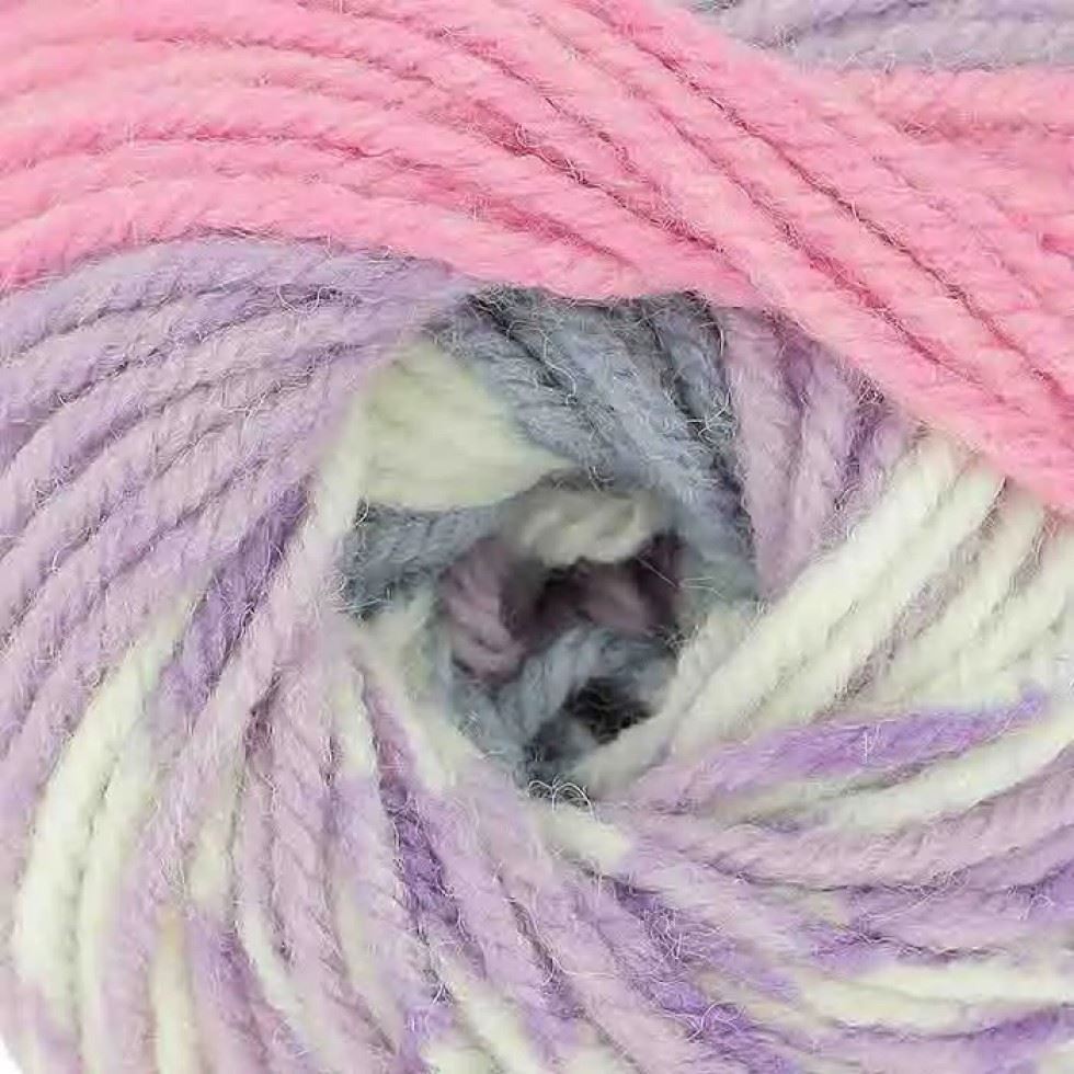 King Cole Pink Nordic Chunky Yarn (Value Pack 8 x 150g Balls) For Crochet, Knitting - 200m per ball