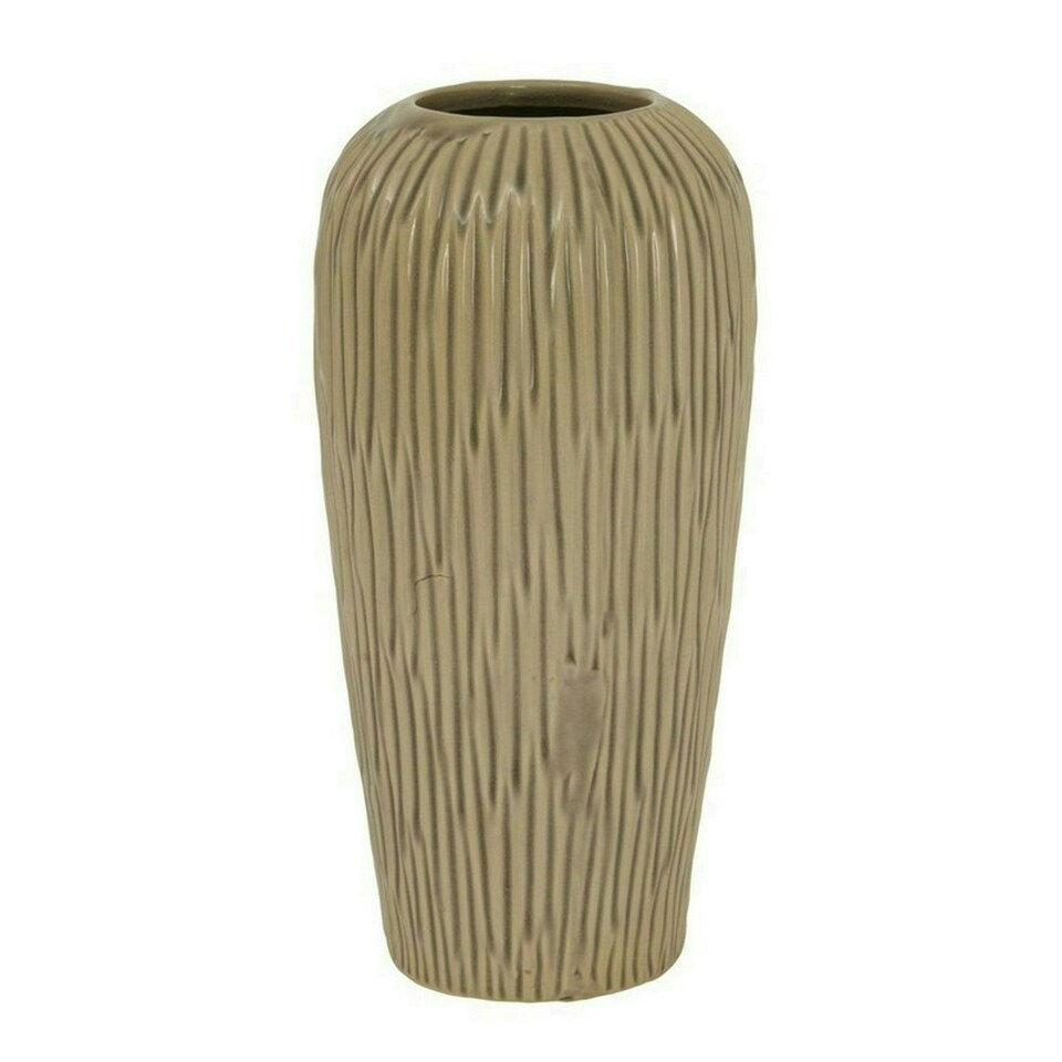 image 1 of Pallida Collection Small Fleck Vase - Ceramic - L17 x W17 x H15 cm - Brown Brown