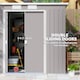 image 4 of Outsunny 7 x 4ft Lean to Garden Shed with Foundation Kit, Double Door and Vents, Outdoor Metal Storage Shed for Equipment Tools, Grey