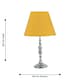 image 4 of Chrome Table Lamp with Decorative Stem and Ochre Shade Chrome | Red