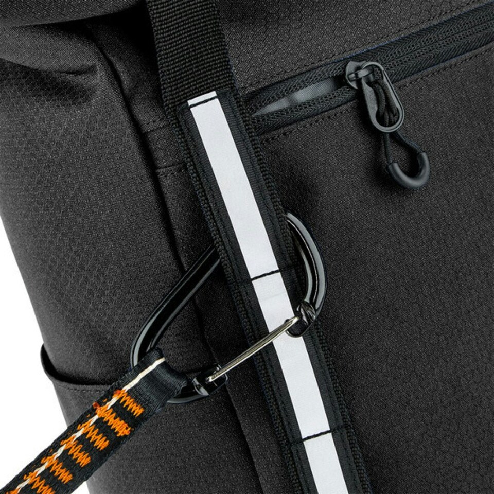 image 1 of Quadra Urban Commute Roll Top Backpack - Black - One Size