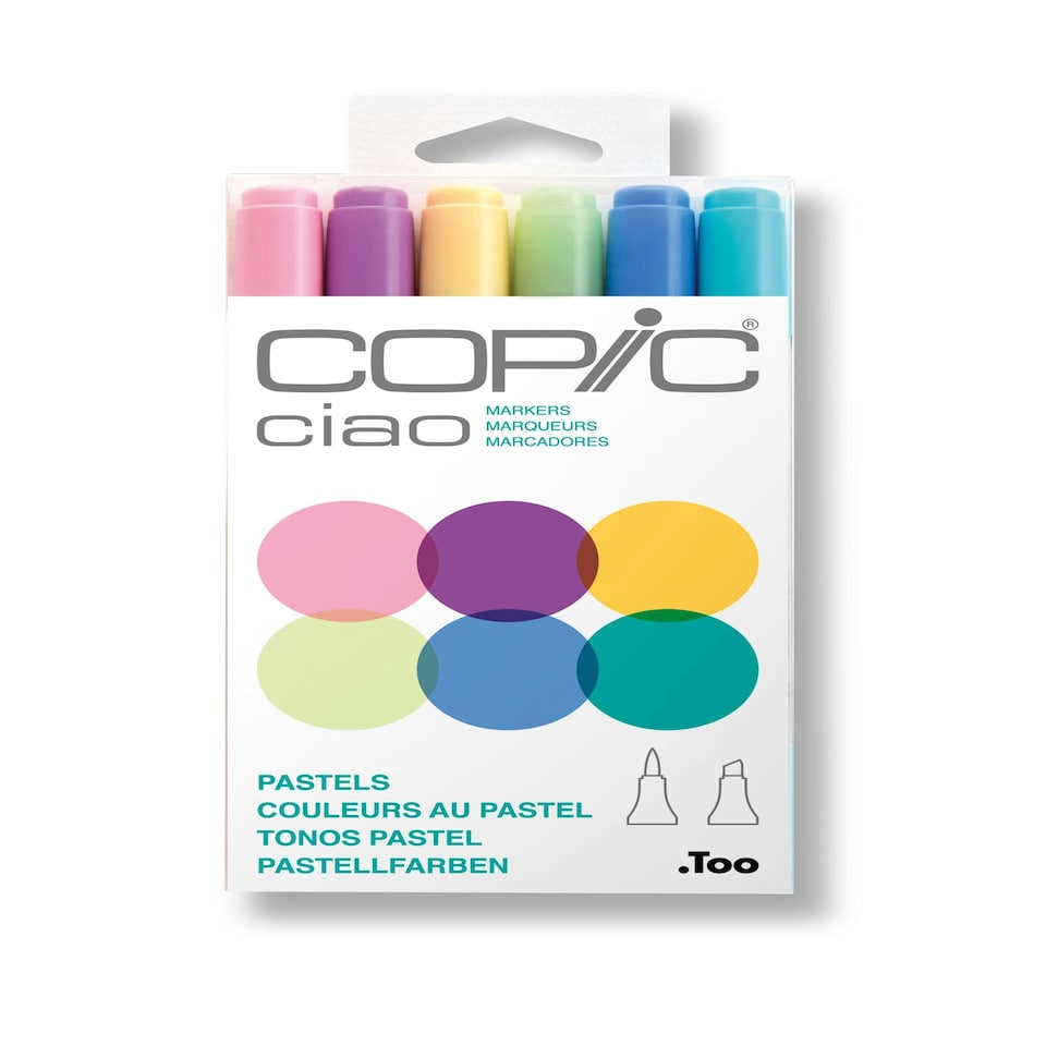 image 1 of Copic CIAO Marker, Pastels, Set of 6