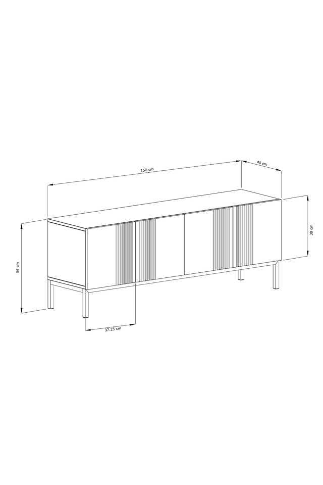 image 1 of Frank Olsen Furniture Iona  1500 TV Cabinet Mulberry | Pink | Mulberry | 1
