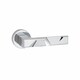 image 4 of Golden Grace Modern Nova Design Premium Bathroom Door Handles on Round Rose in Polished Chrome Finish Chrome