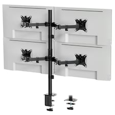 VonHaus Adjustable Quad Monitor Stand for 13-32" Screens