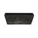 image 1 of Balcony Trough Ella Planter - Artstone - L17 x W55 x H17 cm - Black Black