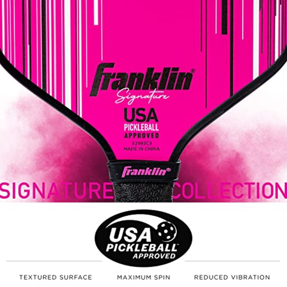image 1 of Franklin Sports Signature Series Pro Pickleball Paddle - Pink - 13mm