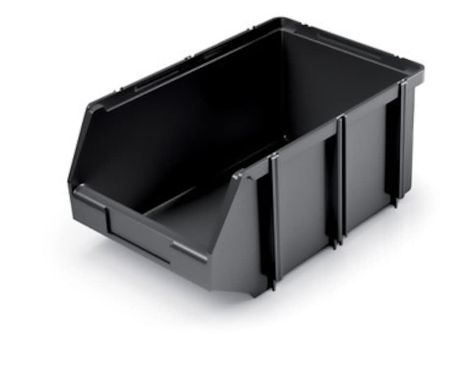 image 1 of Drawer Click Box Storage Bin - 19x45x30cm | Black | 1