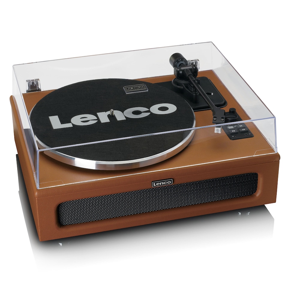 image 1 of LENCO LS-430BN - Turntable with 4 built-in speakers - Brown