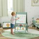 image 10 of AIYAPLAY 3-in-1 Kids Easel, Double-Sided Art Easel with Paper Roll Pink
