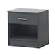 image 6 of Rio Costa Bedside Cabinet Bedroom Furniture Nightstand Table 1 Drawer Dark Grey
