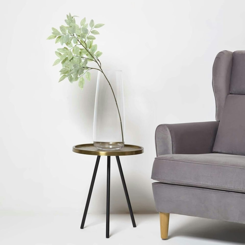 image 1 of Homescapes Frosted Sage Leaf Christmas Spray