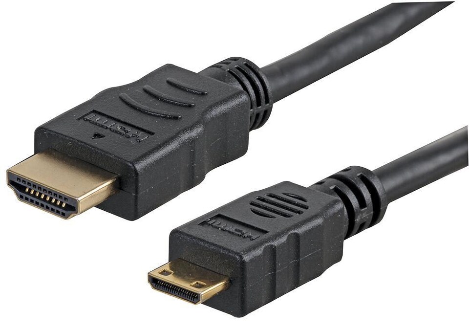 PRO SIGNAL High Speed HDMI Lead, Male to Mini C Male, Gold Contacts, 3m Black