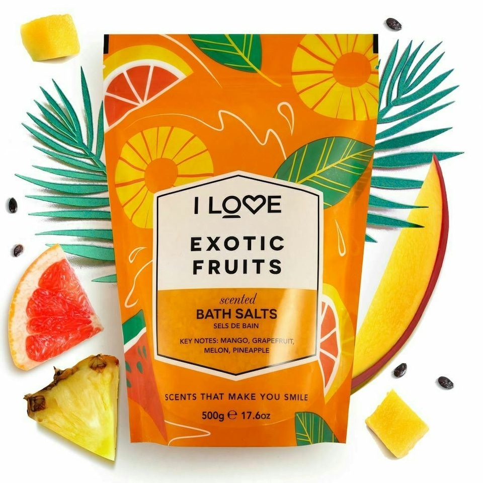 image 1 of I Love Exotic Fruits Scented Bath Salts 500g