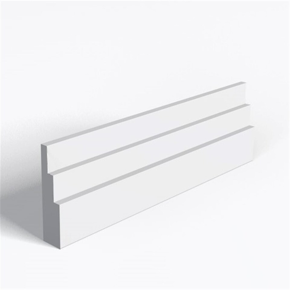 Double Set - Moisture Resistant MDF Primed Double Step Architrave - 25mm (T) x 69mm (H)