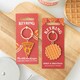image 3 of Waffle Design Keyring