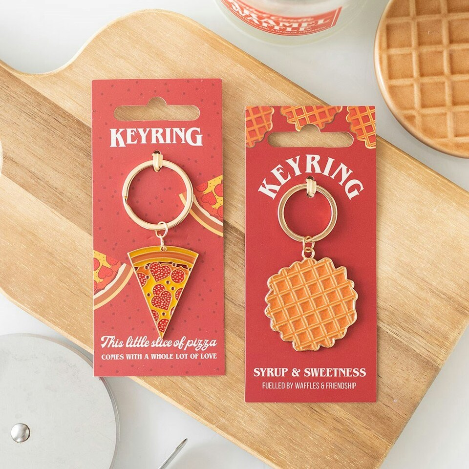 image 1 of Waffle Design Keyring