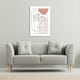 image 2 of line drawing of face and hand (Canvas Print) 31 x 41 x 4cm