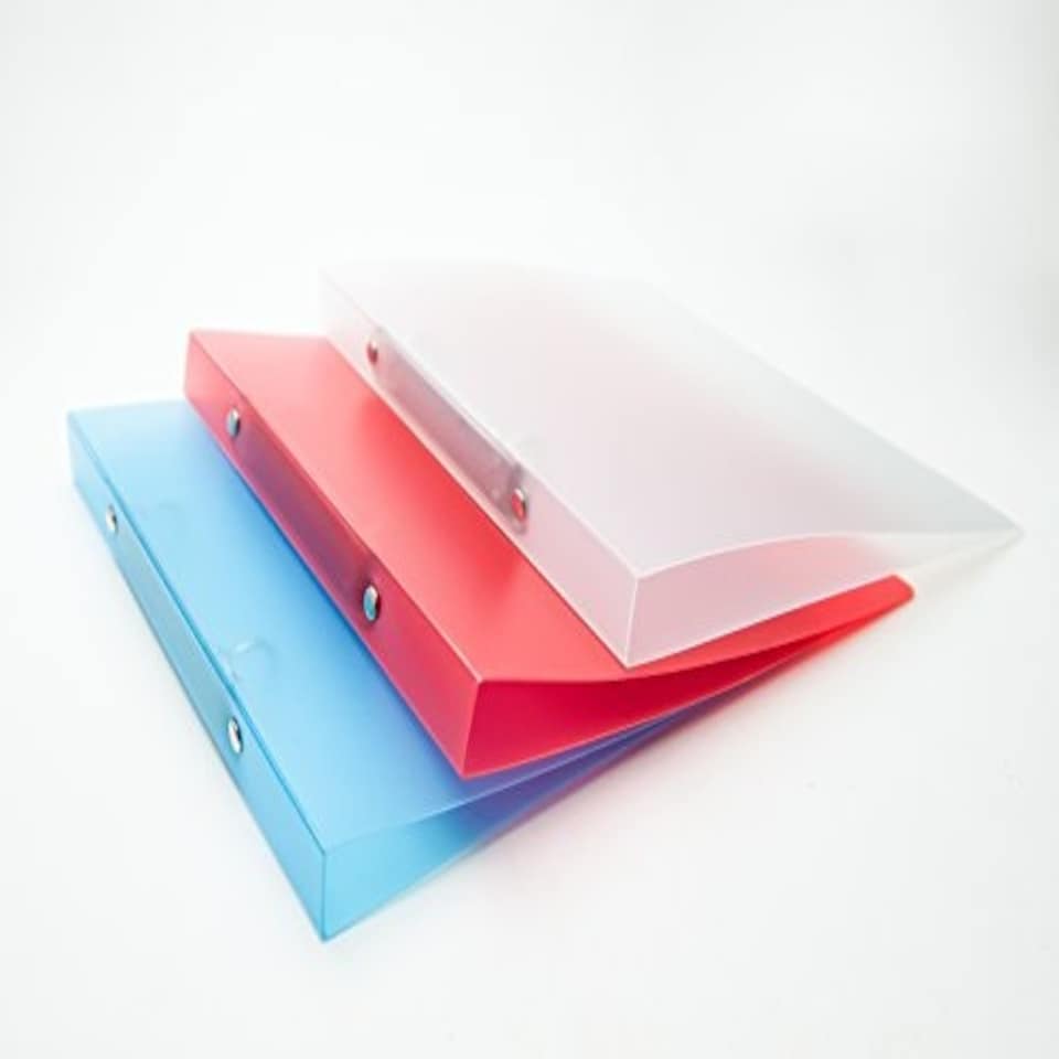 image 1 of A4 Slim Red Translucent Ringbinder