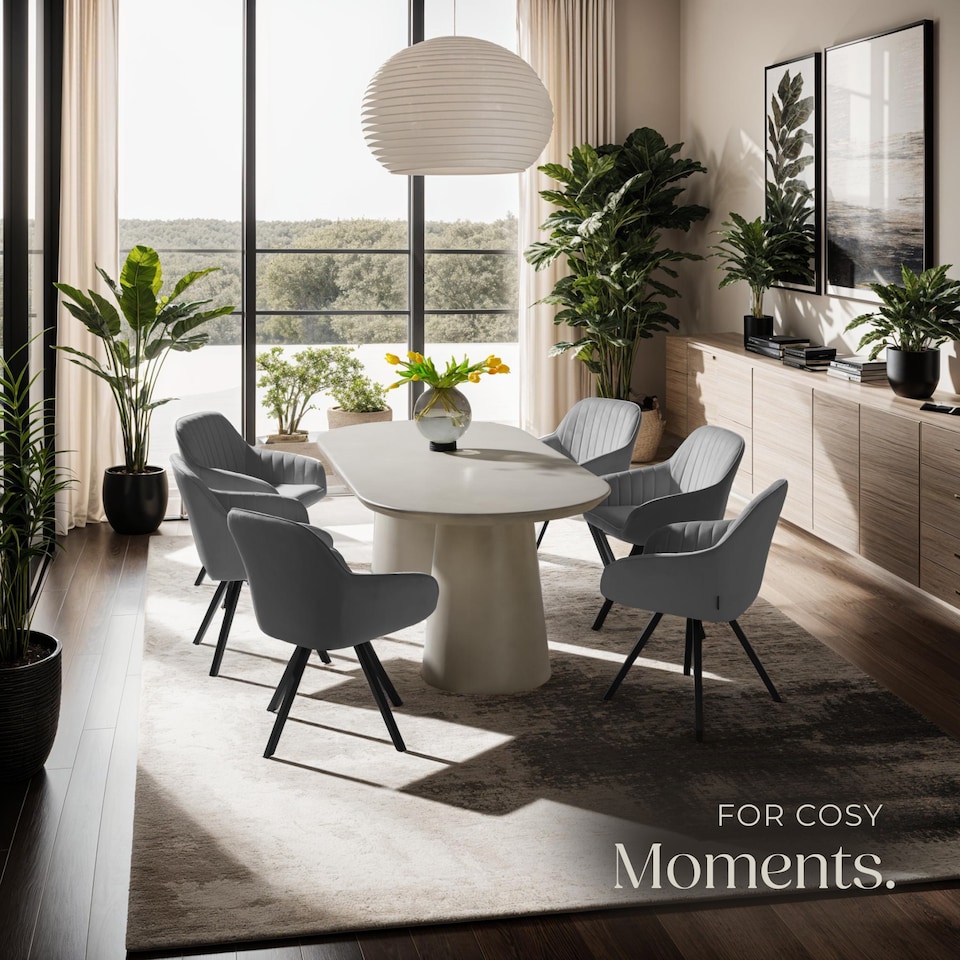 image 1 of Lounge Armchair Living Room Accent Chair 360 Swivel Slim Steel Legs Velvet Fabric | Grey | grey | 2