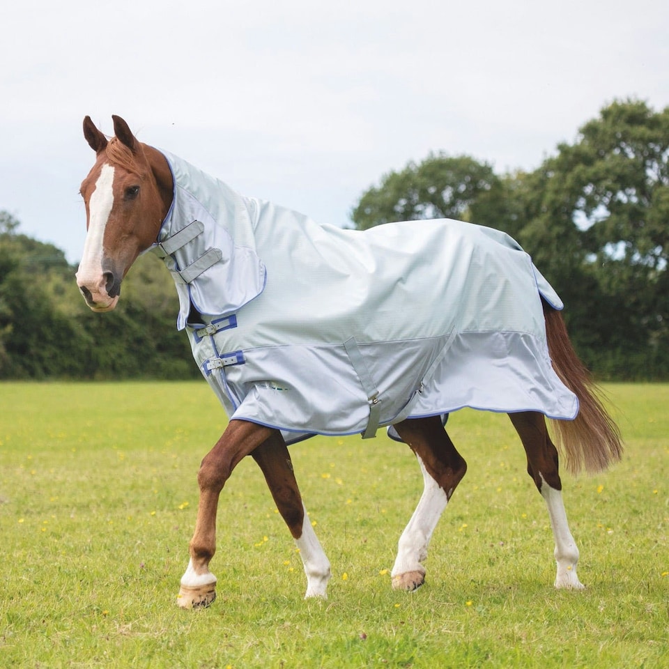 image 1 of Tempest Original Waterproof Horse Fly Rug - Grey - 5´ 9"