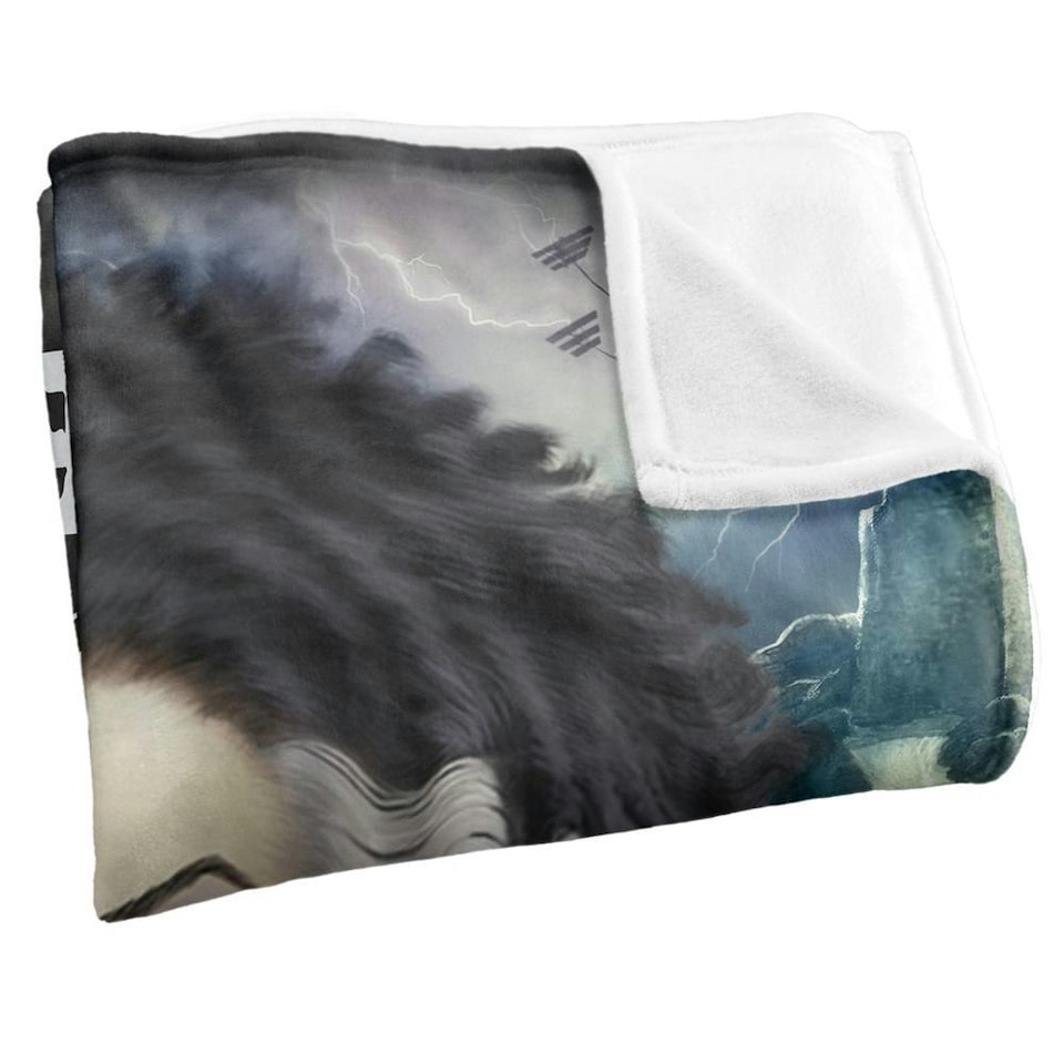 image 1 of Universal Monsters Head Bride Of Frankenstein Blanket - Multicoloured - One Size