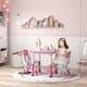 image 10 of AIYAPLAY 3 Pcs Height Adjustable Kids Table and Chair Set for Playroom - Grey