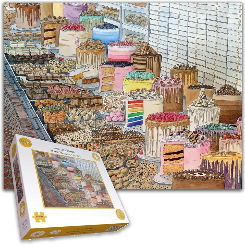 image 1 of At the Farmers Market 1000 Piece Jigsaw Puzzle