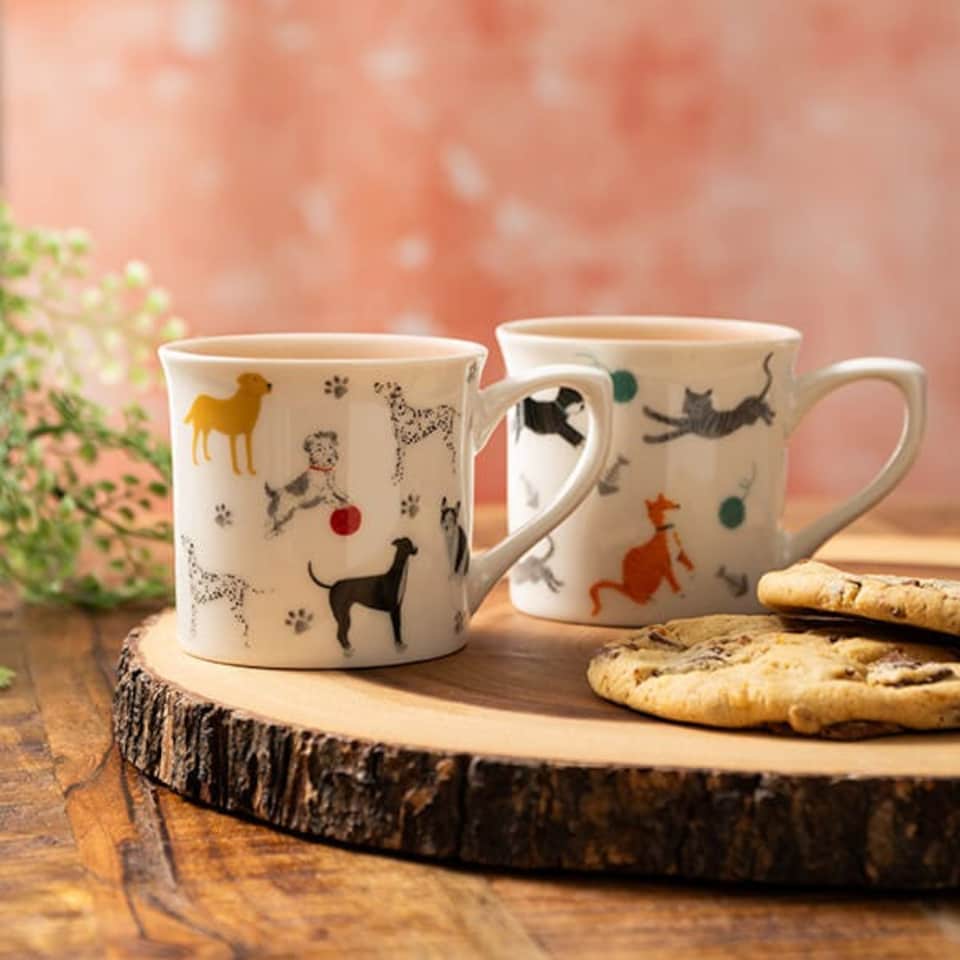 Mikasa Dog 250ml Fluted Mug - Tesco Groceries