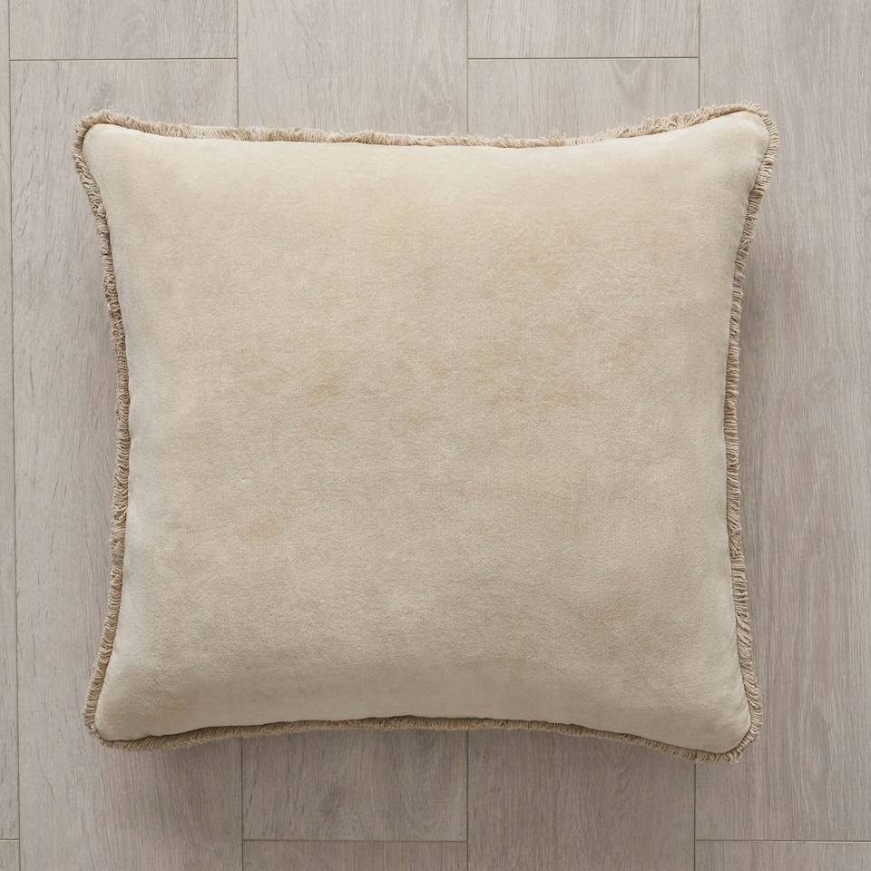 image 1 of BHS Camille Cushion, Natural Cream | Natural