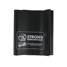 Fitness Mad Resistance Band - Natural Latex, 150 x 15 cm (Black, Strong) | Black | Black | One Size