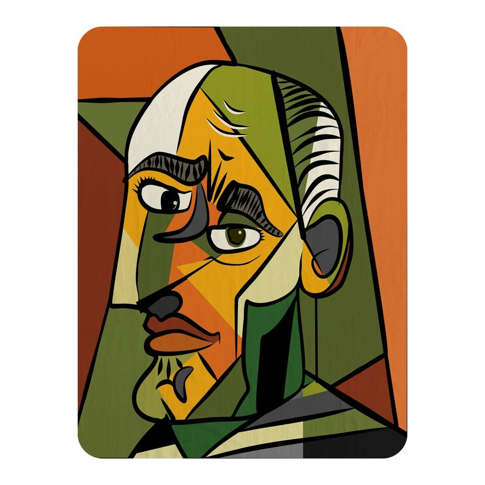 image 1 of frowning man closeup (Blanket)