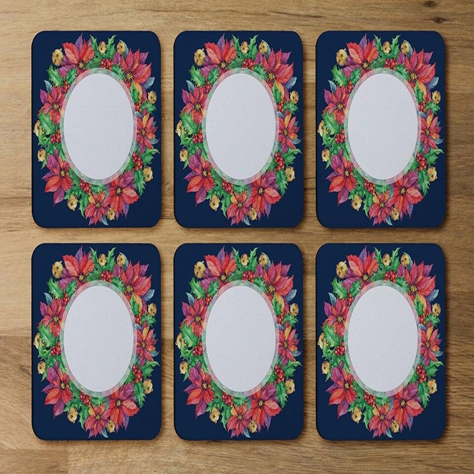image 1 of Holly & Bright Leaves (Coaster)