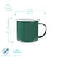 image 3 of Argon Tableware Coloured Enamel Mugs - 375ml - Green - Pack of 6 Green