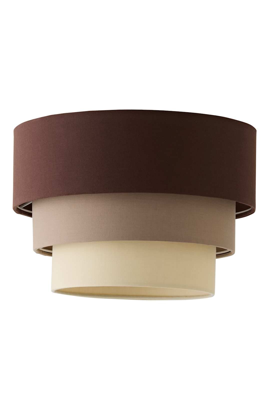 ValueLights Aztec Three Tier Drop Easy Fit Fabric Ceiling Pendant Light Lamp Shade in Natural