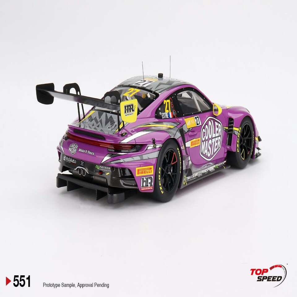image 1 of Porsche 911 GT3 R #27 Hubauto 2023 FIA GT World C 70th Macau GP 1:18 TS0551
