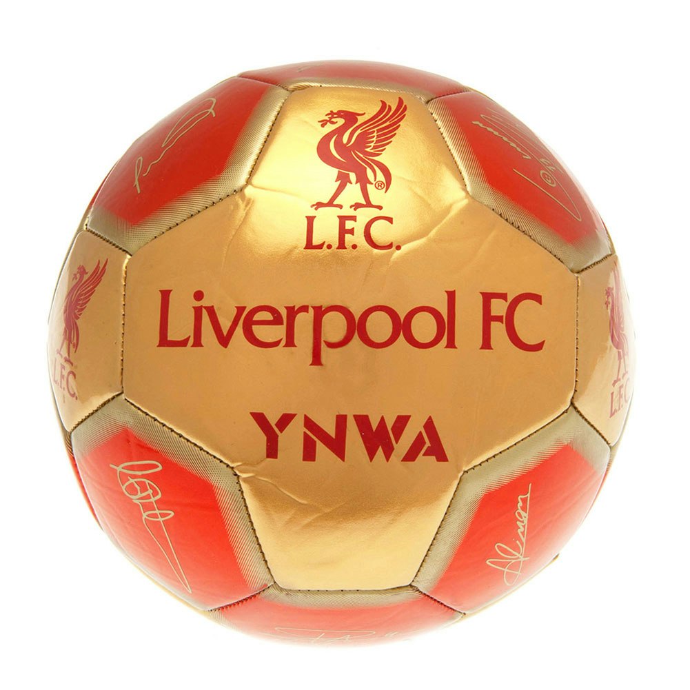 '06FACup決勝グッズ4点+おまけ2点 WestHUvs Liverpool Liverpool FC YNWA Signature Football - Red/Gold - 1 - Tesco Groceries