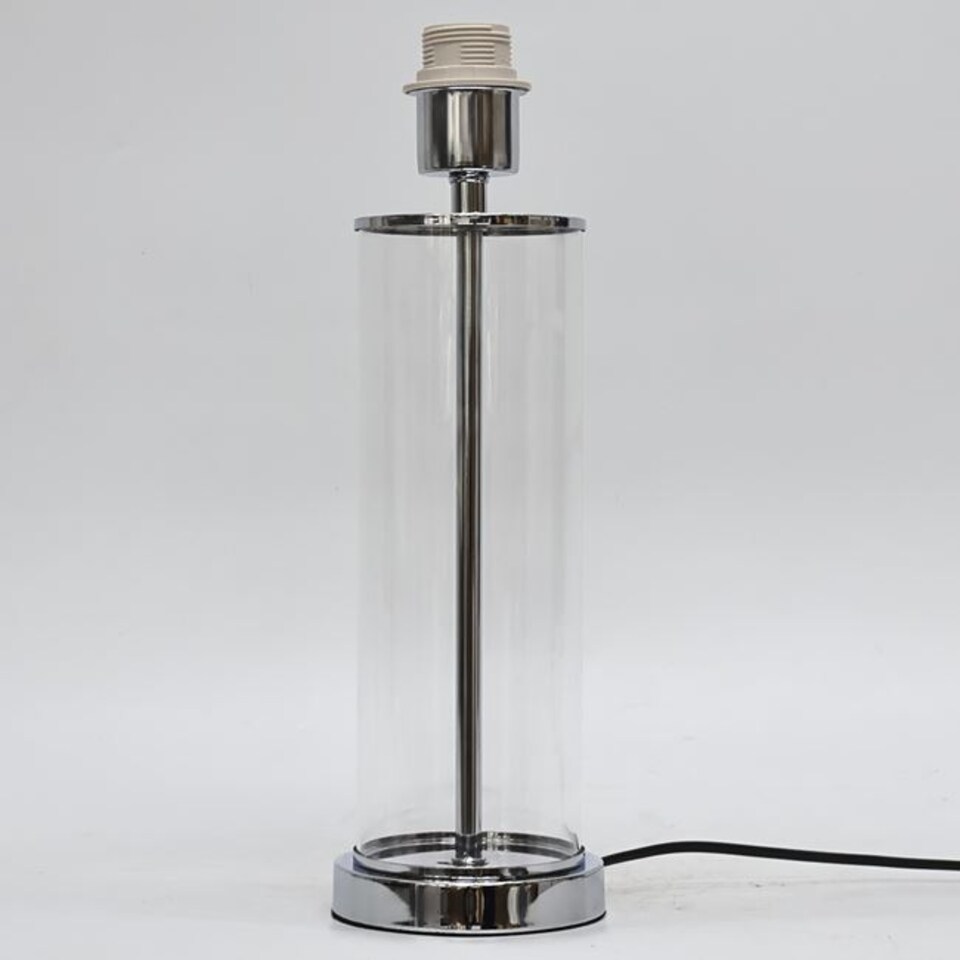 image 1 of Set of 2 Aura - Chrome Table Lamps with Green Fern Cut Out Shades | Chrome | Green | Large | 2
