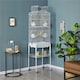 image 2 of Yaheetech 162.5 cm Tall Open Top Metal Bird Cage Large White