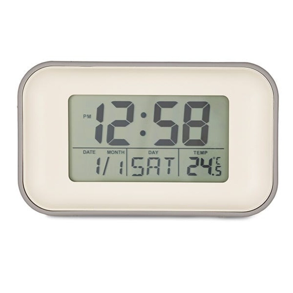 image 1 of Acctim Alta Alarm Clock Owl Grey