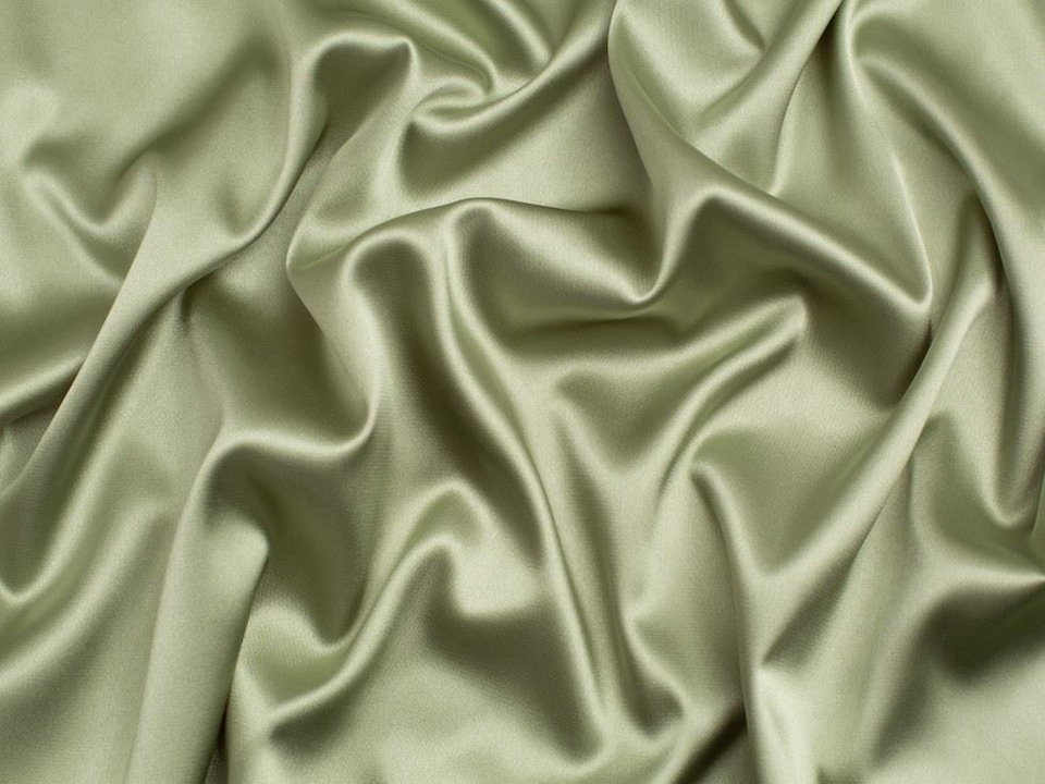 Minerva Core Range Green Light Stretch Woven Satin Fabric for Dressmaking, 145cm / 57" Wide - per metre
