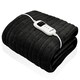 image 1 of Dreamcatcher Black Soft Microfleece Electric Blanket Heated Throw 160x120cm Black