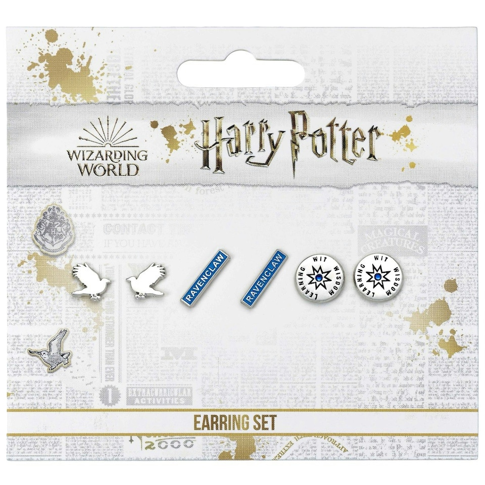 image 1 of Harry Potter Ravenclaw Set of 3 Stud Earrings WES00211
