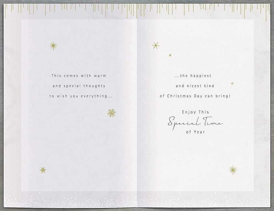 image 1 of With Warmest Thoughts Traditional Christmas Card