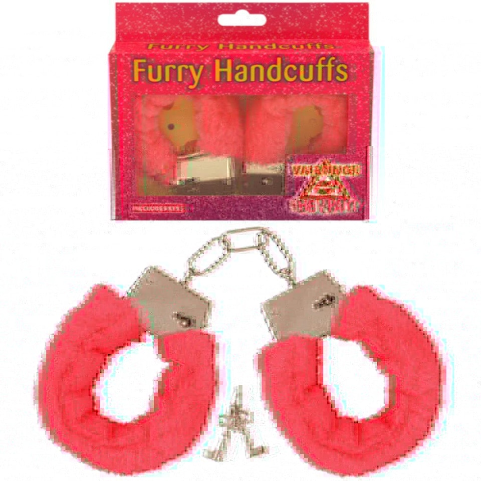 image 1 of Hen Night Pink Furry Handcuffs