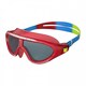 image 1 of Speedo Childrens/Kids Rift Smoke Biofuse Swimming Goggles - Lava Red/Japan Blue/Green - One Size