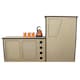 image 4 of 11sqm Smoke Grey Van Lining & Glue With Camper Kitchen Grey