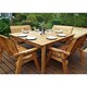 image 2 of Traditional Eight Seater Table Set with 4 Benches